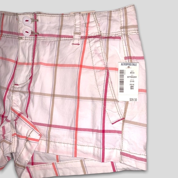 Aéropostale Pink Plaid Shorts - Picture 4 of 5